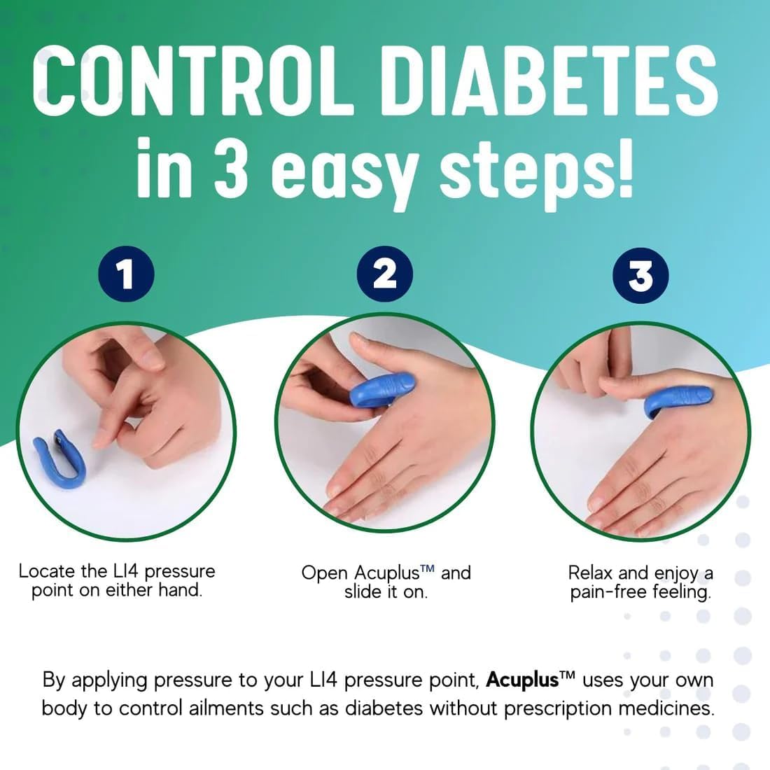 SUGAR CONTROL LI4 ACUPRESSURE POINT CLIP