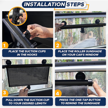 AUTOMATIC CAR CURTAIN SUN SHADE FOR UV PROTECTION