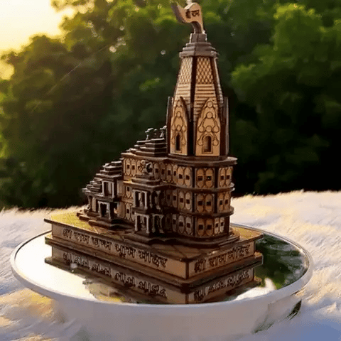 AYODHYA RAM MANDIR WOODEN TEMPLE